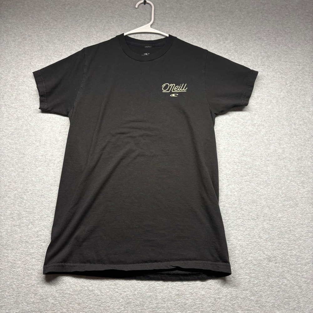 O'Neill Mens Modern Fit Graphic T-Shirt Black Small Surf Co Heritage Logo Tee